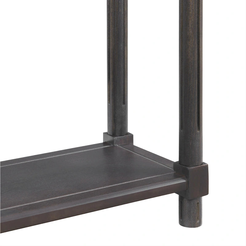 Tables d'appoint étroites Harrison, expresso, lot de 2