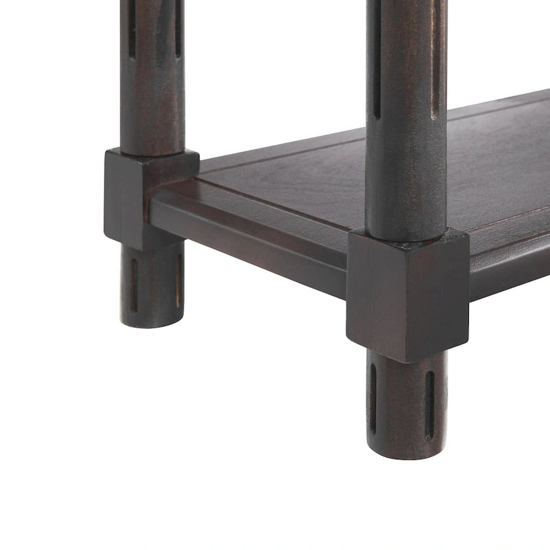 Tables d'appoint étroites Harrison, expresso, lot de 2