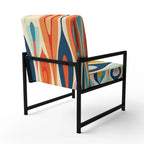 Fauteuil d'appoint rembourré Retro Abstract Drops XI