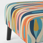 Fauteuil d'appoint rembourré Retro Abstract Drops XI