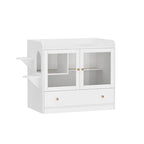 Meuble pour litière de chat avec étagère de rangement 40"
