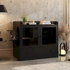 Meuble pour litière de chat avec étagère de rangement 40"