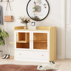 Meuble pour litière de chat avec étagère de rangement 40"