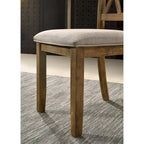 Chaise de salle à manger rembourrée à dossier croisé, lot de 2