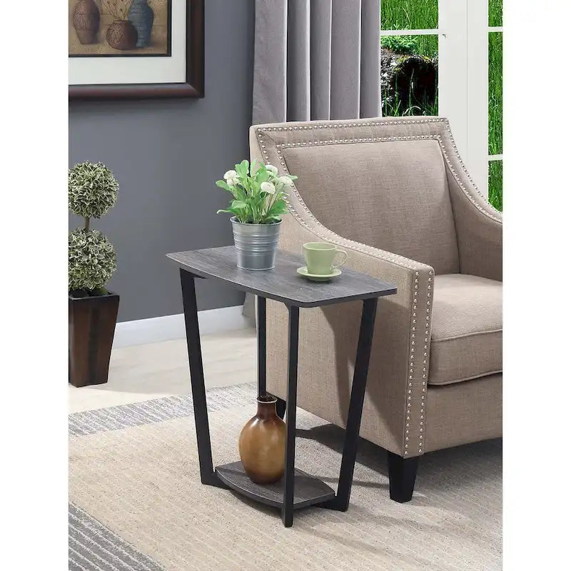 Table d'appoint Graystone de Convenience Concepts avec étagère
