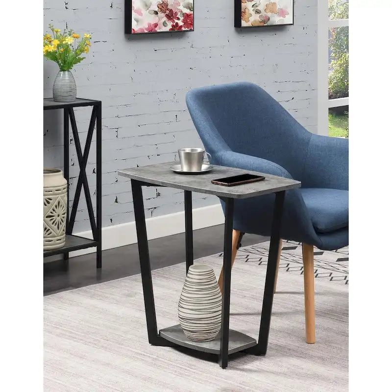 Table d'appoint Graystone de Convenience Concepts avec étagère