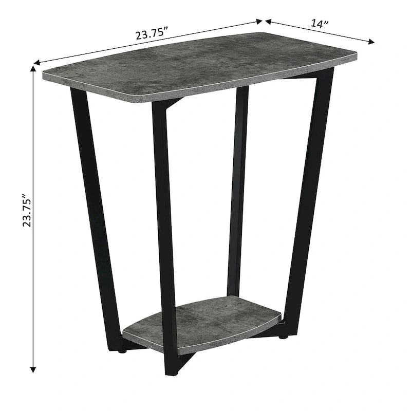 Table d'appoint Graystone de Convenience Concepts avec étagère