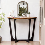 Table d'appoint rustique de style ferme avec étagère inférieure, style campagne française