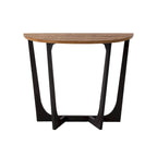Table d'appoint rustique de style ferme avec étagère inférieure, style campagne française