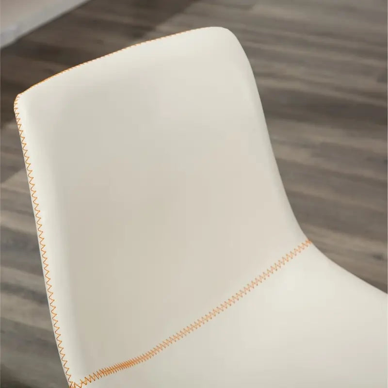 Chaises de salle à manger sans accoudoirs en similicuir (Lot de 2)
