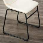 Chaises de salle à manger sans accoudoirs en similicuir (Lot de 2)