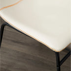 Chaises de salle à manger sans accoudoirs en similicuir (Lot de 2)