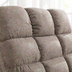 Fauteuil inclinable à bascule manuel avec assise large et fonction de massage