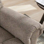 Fauteuil inclinable à bascule manuel avec assise large et fonction de massage