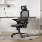 Chaise de bureau ergonomique à dossier haut pour personne de forte corpulence - Noir