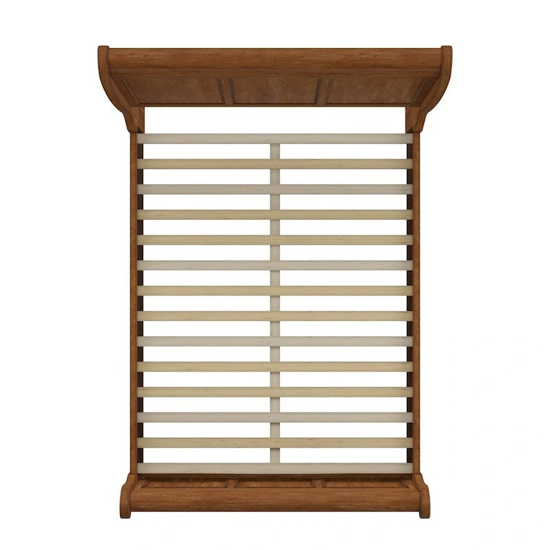 Lit plateforme de rangement traîneau en bois, taille Queen, avec tiroirs