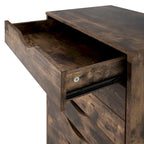 Commode étroite à 9 tiroirs avec étagère de rangement supérieure