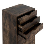 Commode étroite à 9 tiroirs avec étagère de rangement supérieure
