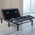 Adjustable Bed Base Frame with Zero-Gravity Positioning, Massage Options and Independent head and Foot Incline Adjustments