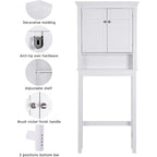 Meuble de rangement de salle de bain sur toilettes avec tiroir