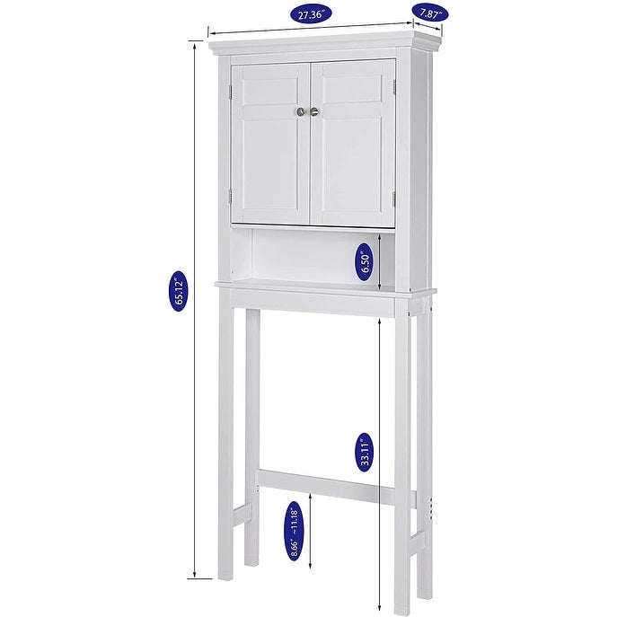 Meuble de rangement de salle de bain sur toilettes avec tiroir