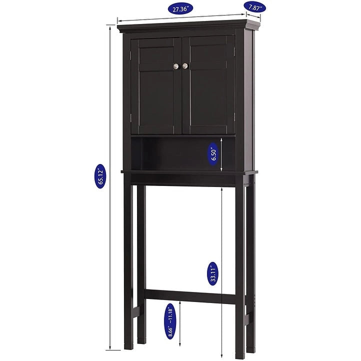 Meuble de rangement de salle de bain sur toilettes avec tiroir