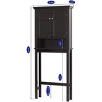 Meuble de rangement de salle de bain sur toilettes avec tiroir