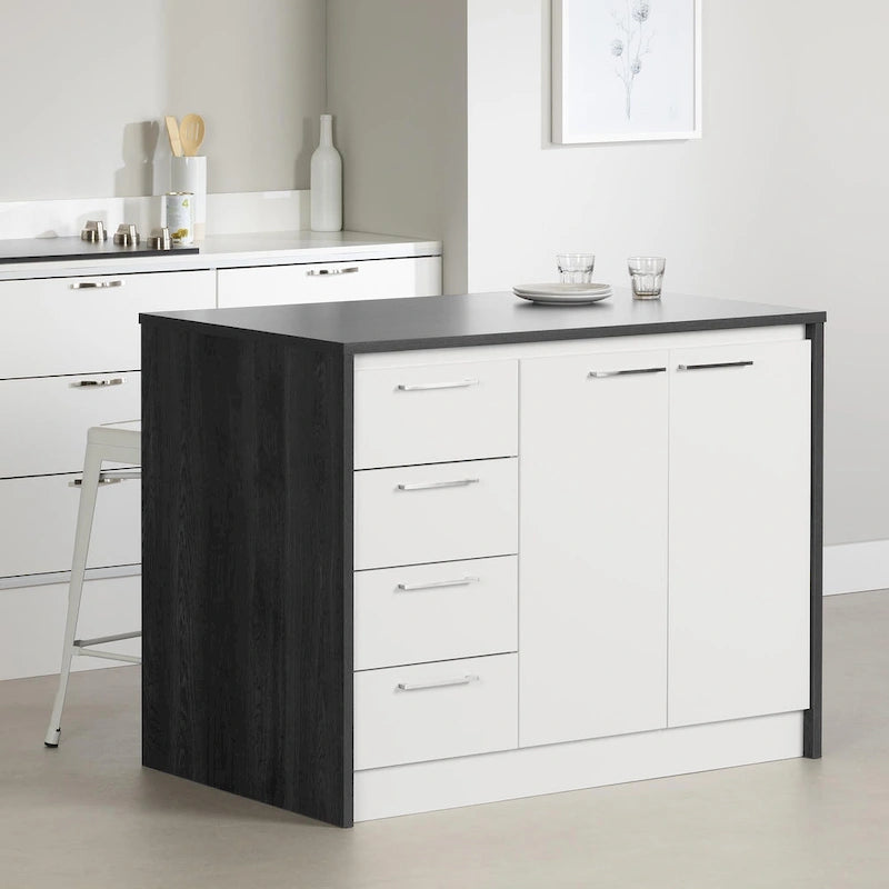 Îlot de cuisine compact avec rangement