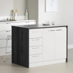 Îlot de cuisine compact avec rangement
