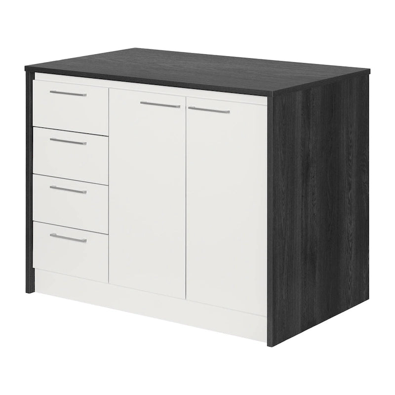Îlot de cuisine compact avec rangement