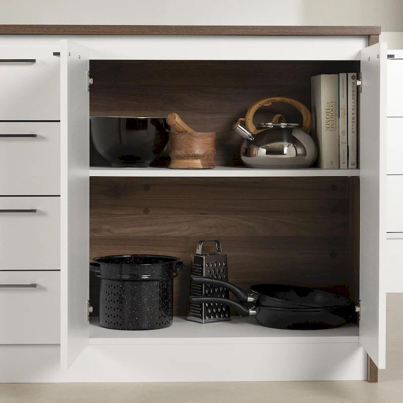 Îlot de cuisine compact avec rangement