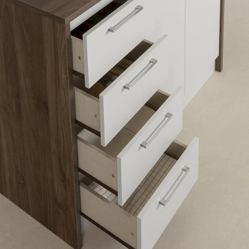 Îlot de cuisine compact avec rangement
