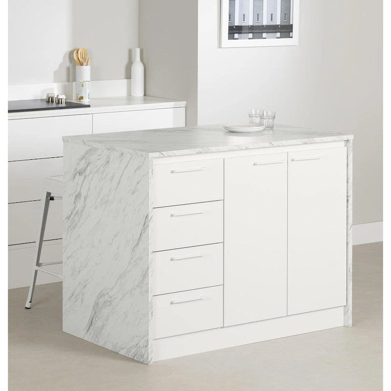 Îlot de cuisine compact avec rangement
