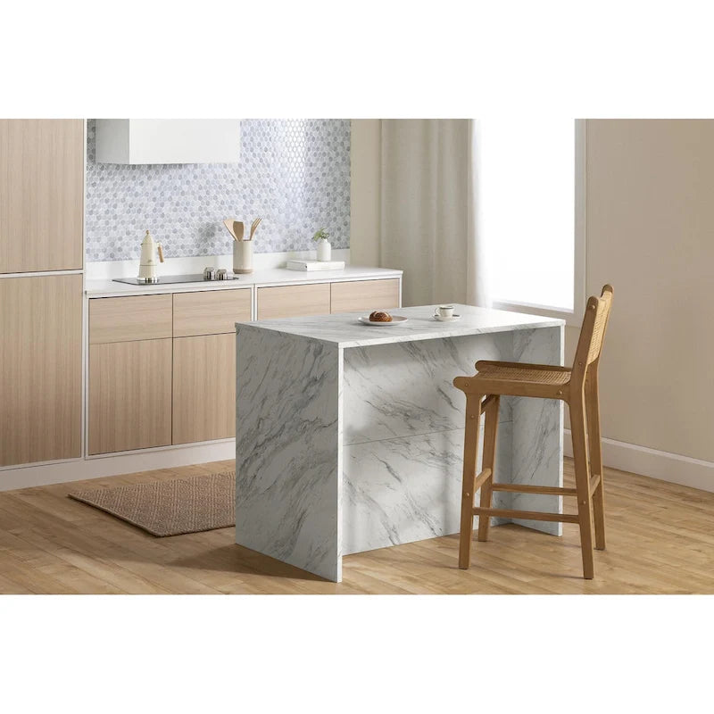 Îlot de cuisine compact avec rangement