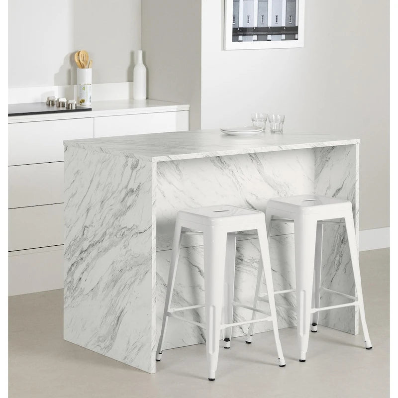 Îlot de cuisine compact avec rangement