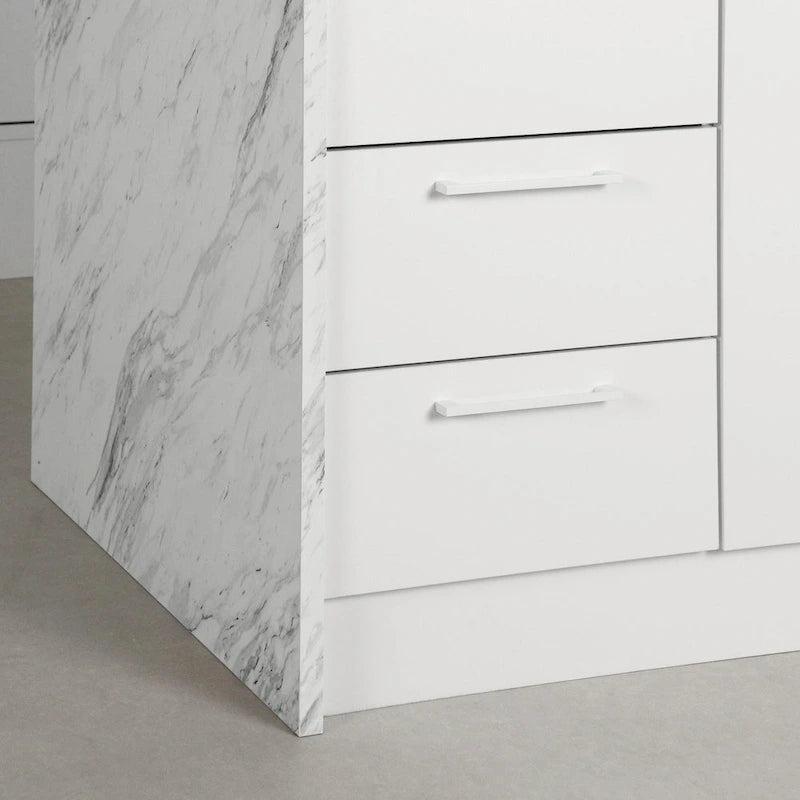 Îlot de cuisine compact avec rangement