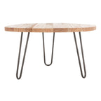 Table basse à bord live edge - 90 cm x 90 cm x 45 cm