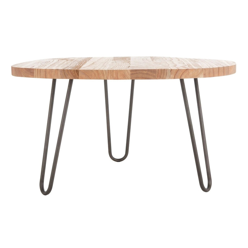 Table basse à bord live edge - 90 cm x 90 cm x 45 cm