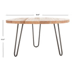Table basse à bord live edge - 90 cm x 90 cm x 45 cm