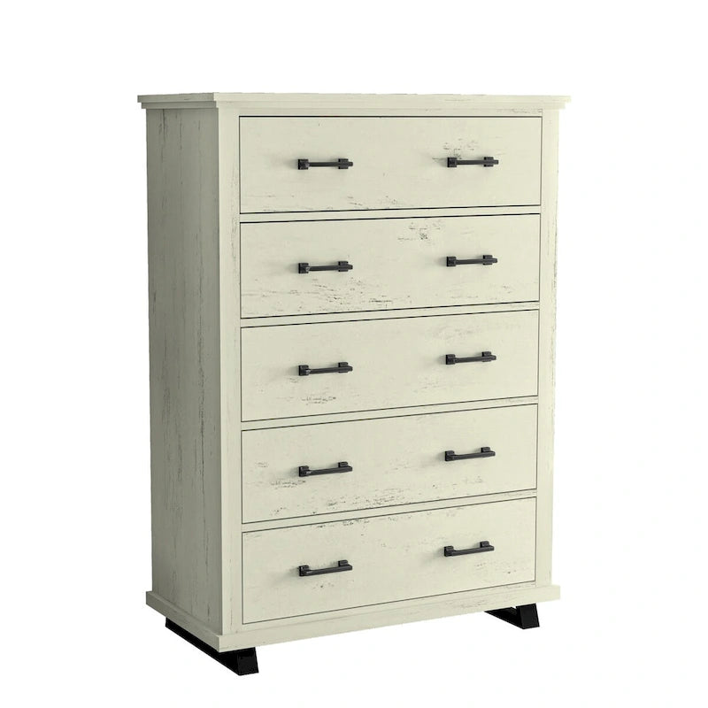 Farmhouse-inspired 2-Piece Bedroom Set - 1 Chest and 1 Dresser