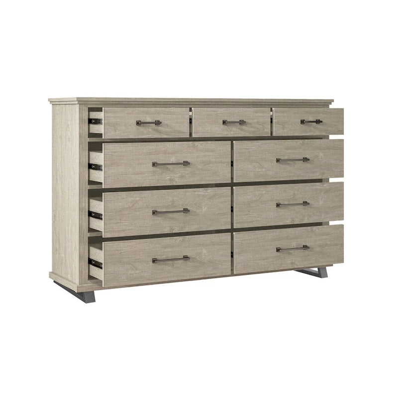 Ensemble de chambre 2 pièces - Commode à 5 tiroirs et commode à 9 tiroirs