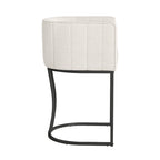 Tabouret de bar moderne de 66 cm de hauteur de comptoir, lot de 4 avec structure en métal