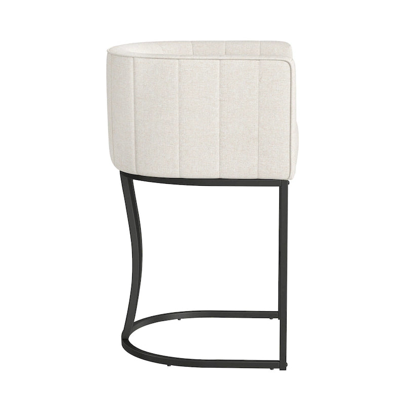 Tabouret de bar moderne de 66 cm de hauteur de comptoir, lot de 4 avec structure en métal