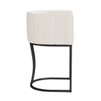 Tabouret de bar moderne de 66 cm de hauteur de comptoir, lot de 4 avec structure en métal