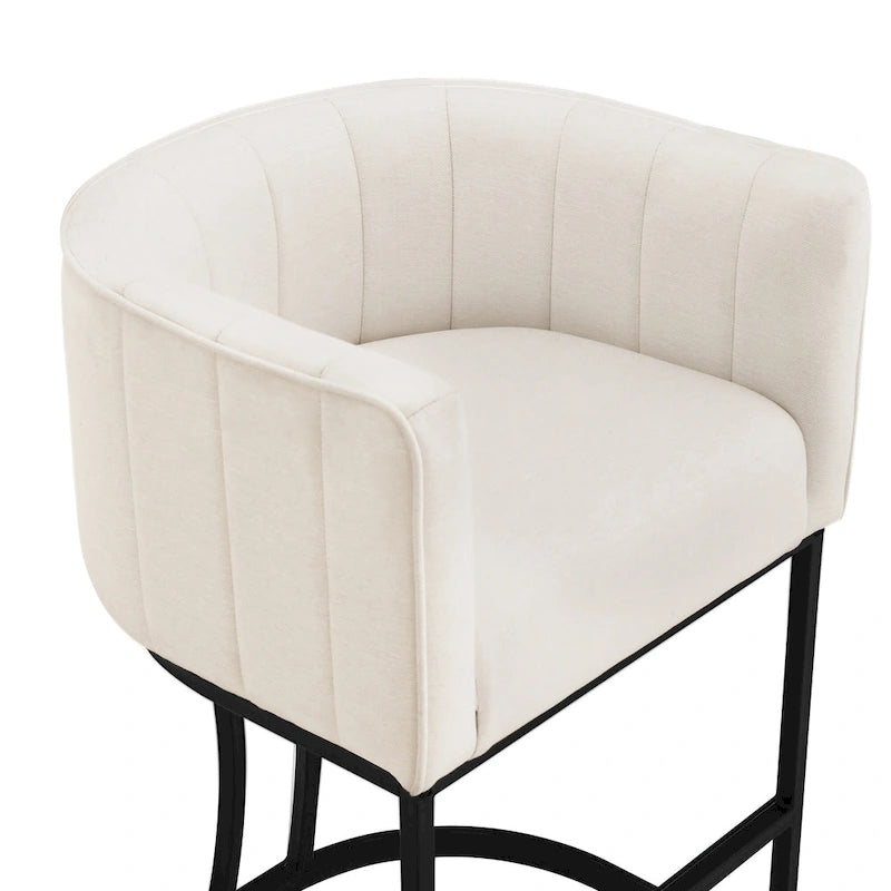 Tabouret de bar moderne de 66 cm de hauteur de comptoir, lot de 4 avec structure en métal