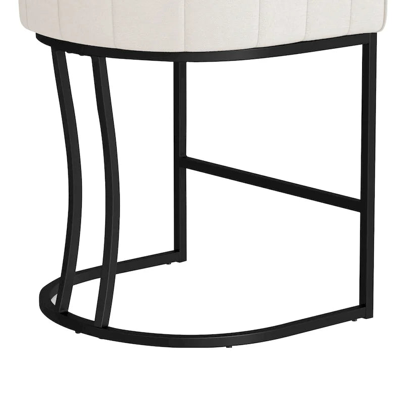 Tabouret de bar moderne de 66 cm de hauteur de comptoir, lot de 4 avec structure en métal