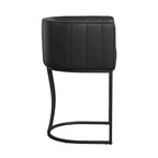 Tabouret de bar moderne de 66 cm de hauteur de comptoir, lot de 4 avec structure en métal