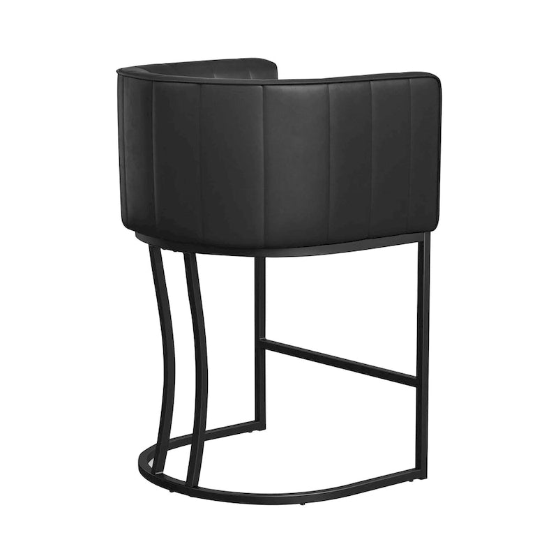 Tabouret de bar moderne de 66 cm de hauteur de comptoir, lot de 4 avec structure en métal