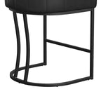 Tabouret de bar moderne de 66 cm de hauteur de comptoir, lot de 4 avec structure en métal