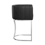 Tabouret de bar moderne de 66 cm de hauteur de comptoir, lot de 4 avec structure en métal
